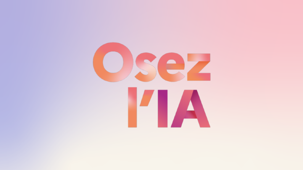 Logo officiel du plan "Osez l'IA" du gouvernement français, symbolisant l'ambition nationale en intelligence artificielle