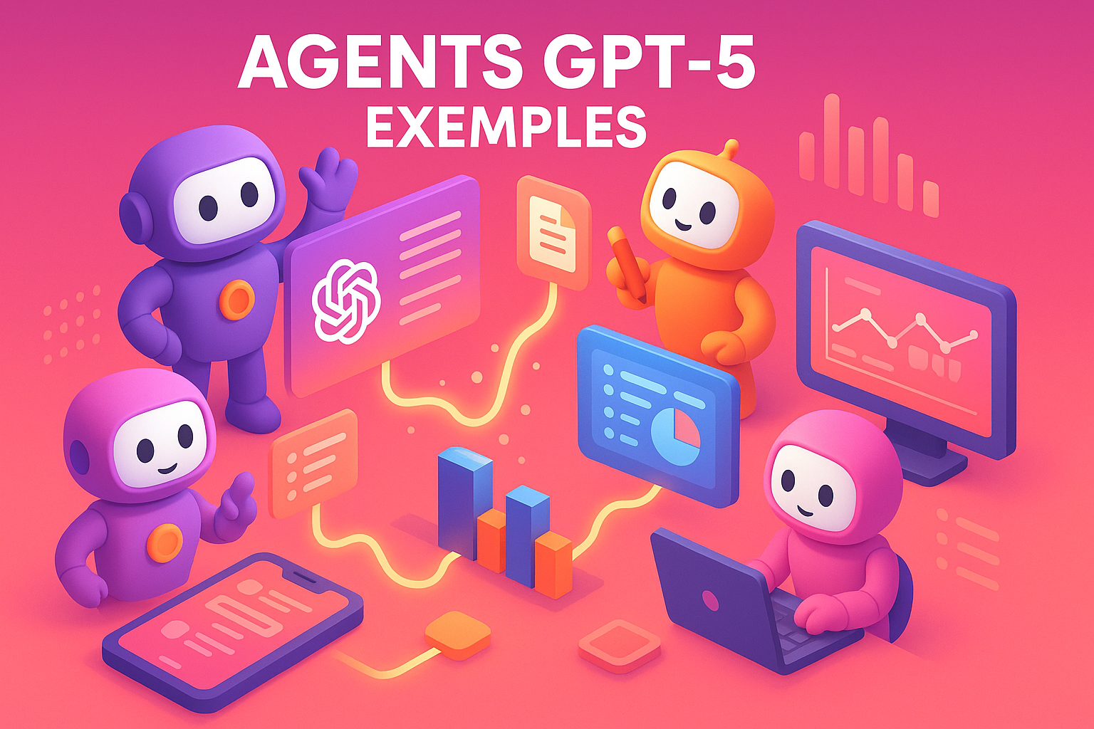 Illustration tutoriel : Agents GPT5 - 5 Exemples