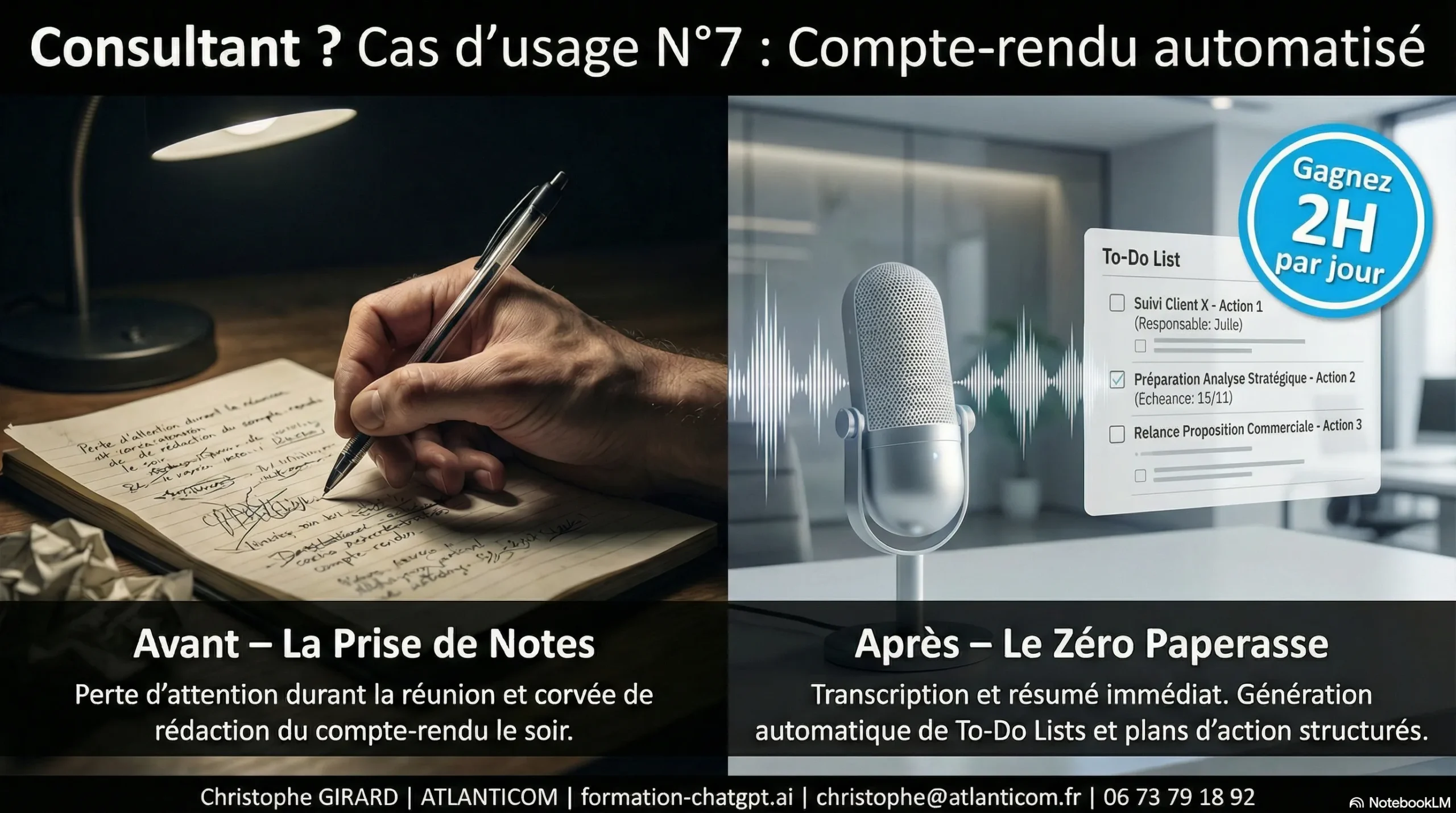 Automatisation compte-rendu de réunion pour consultants