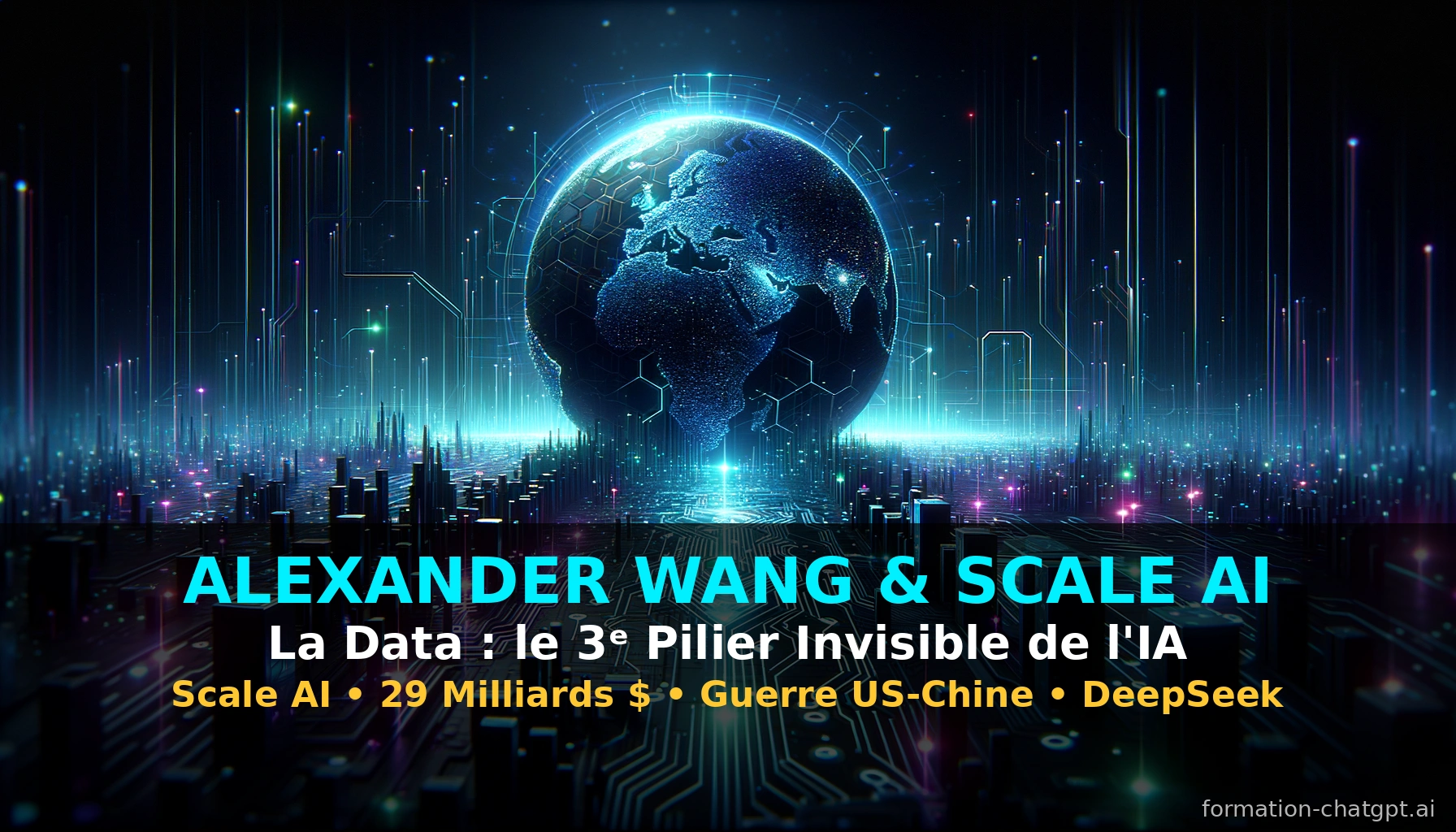 Alexander Wang Scale AI - data labeling intelligence artificielle guerre technologique US Chine