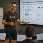 Christophe Girard, consultant-formateur IA à Nantes, présentant NotebookLM de Google.