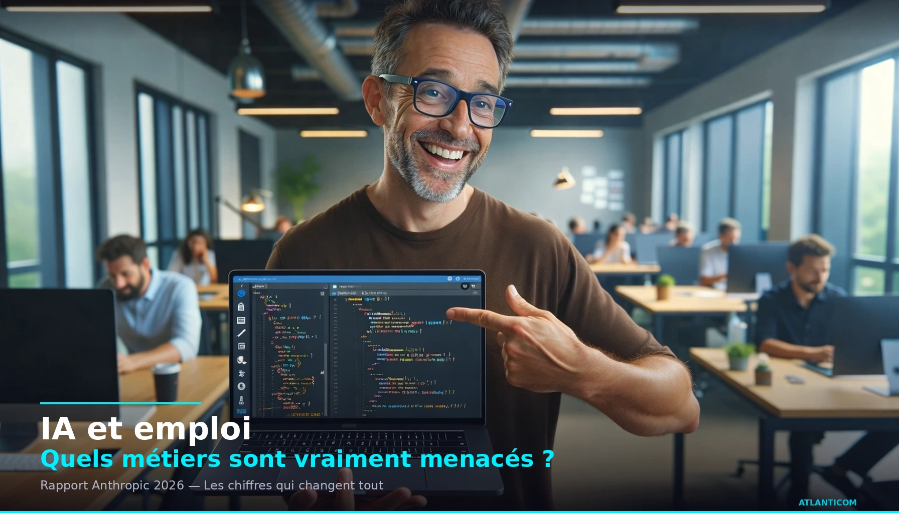 Christophe Girard, consultant-formateur IA, animant une formation sur l'impact de l'IA sur l'emploi