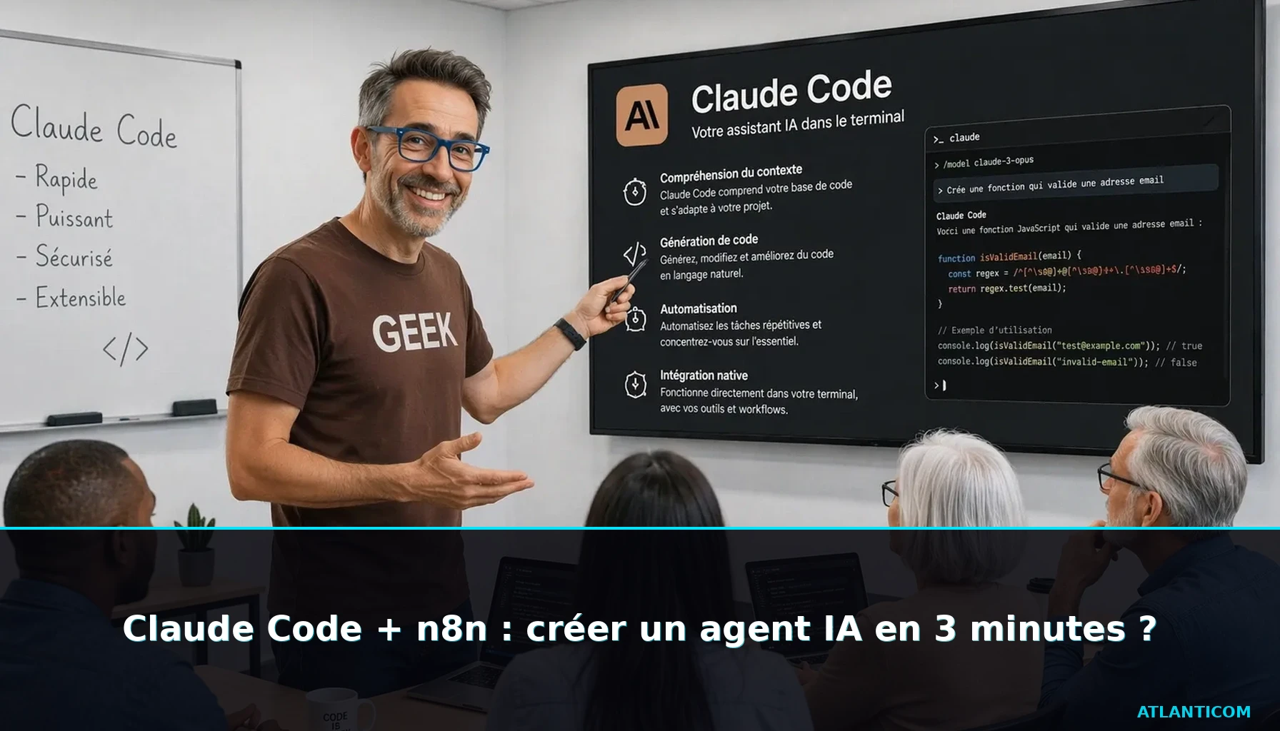Christophe Girard, consultant-formateur IA à Nantes, illustrant Claude Code n8n.