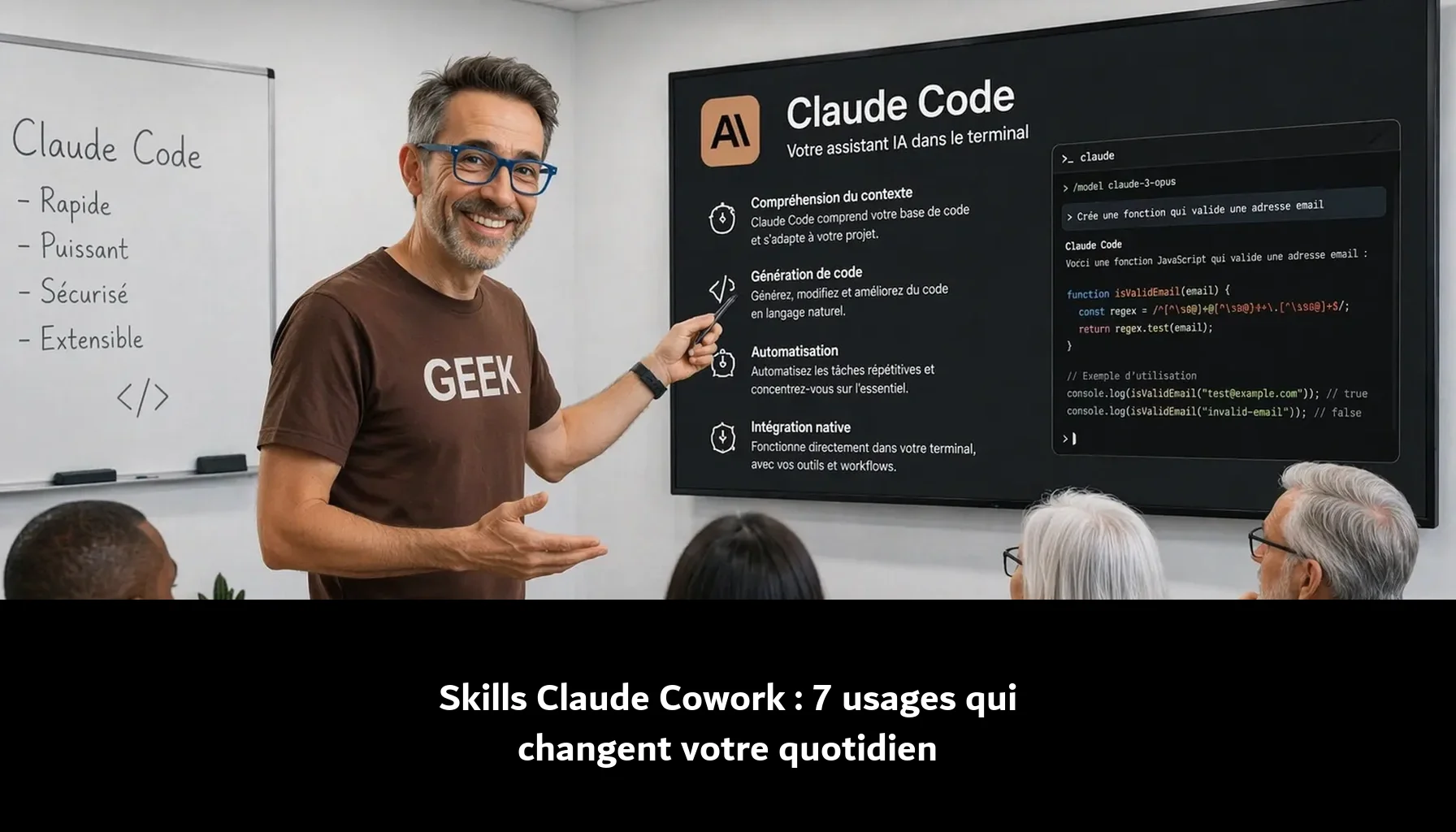 Skills Claude Cowork 7 usages quotidiens TPE PME