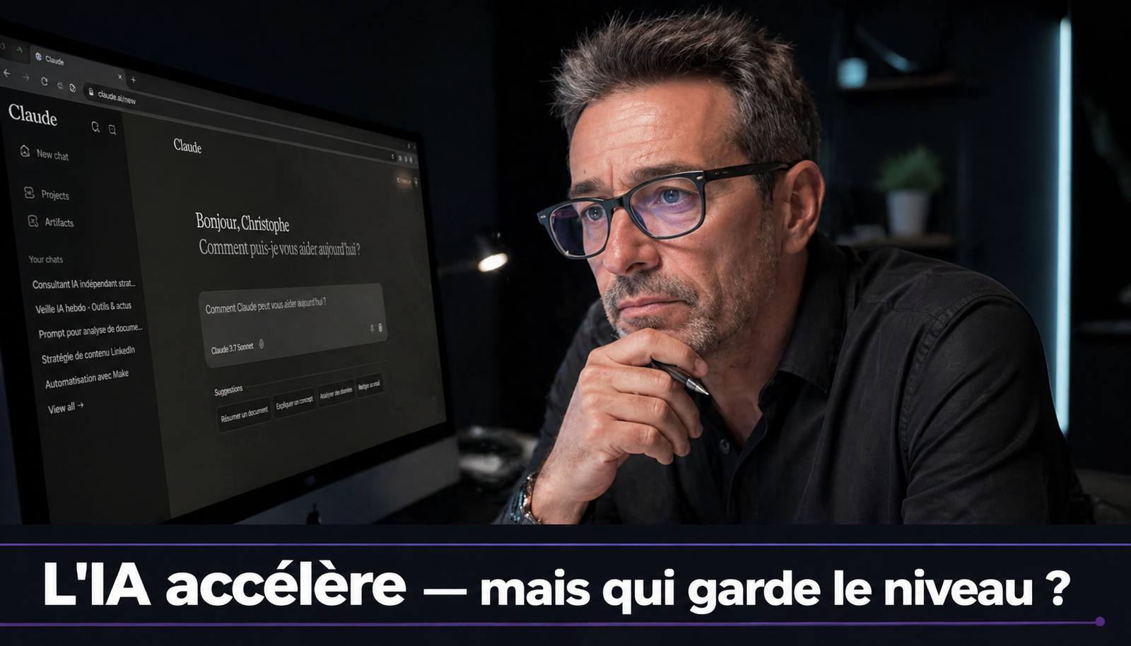 Apprendre avec l'IA sans perdre en compétences : éviter le deskilling — Christophe Girard consultant IA