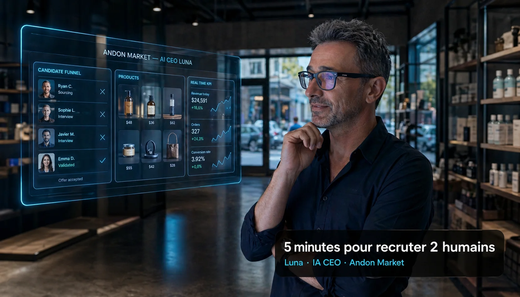 Christophe Girard, consultant-formateur IA à Nantes, analyse le cas Luna, IA CEO de la boutique Andon Market à San Francisco