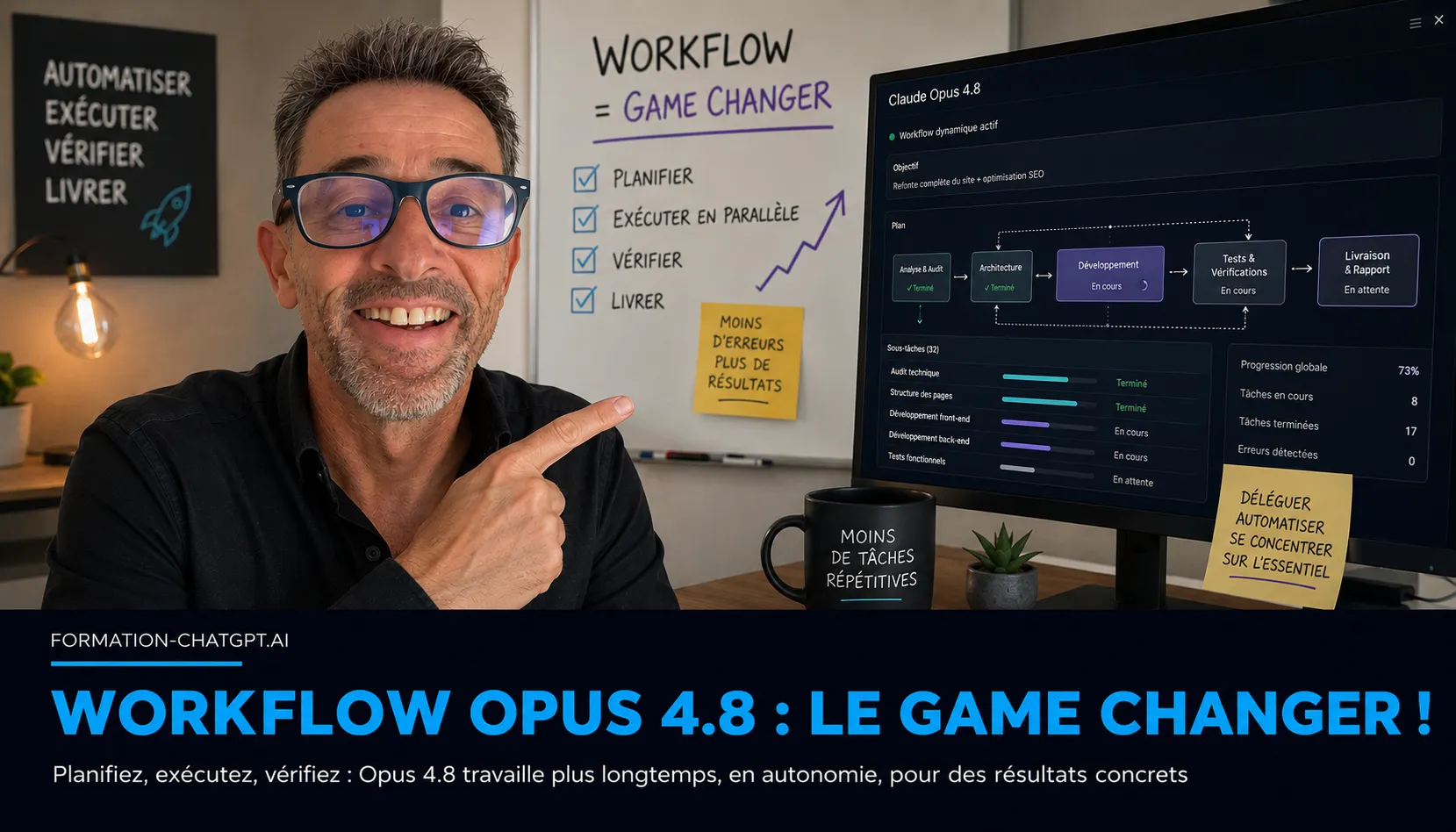 Dynamic Workflows de Claude Opus 4.8 : usages concrets pour TPE, PME et professions liberales