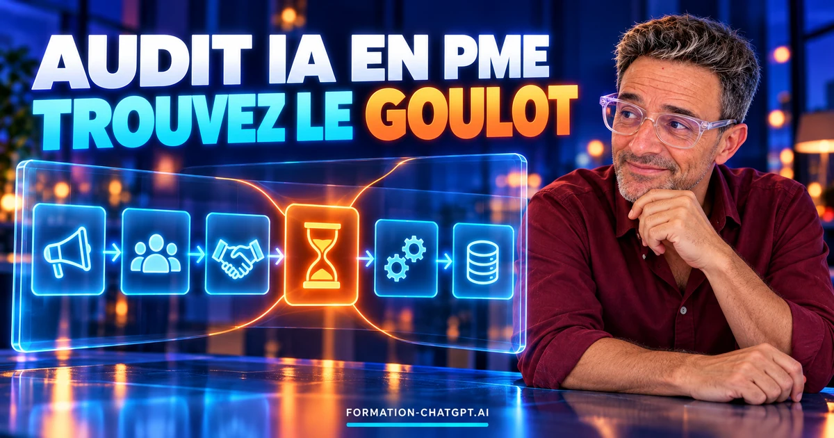 Audit IA en PME : Christophe Girard montre comment trouver le goulot d'étranglement de l'entreprise