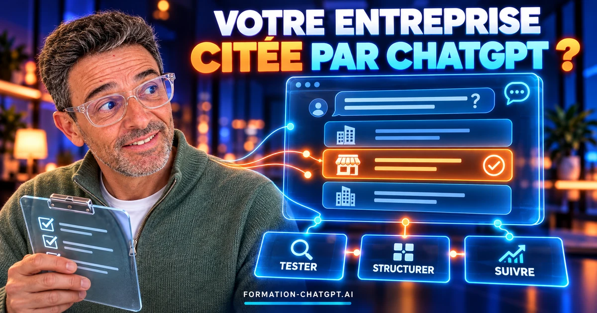 Entreprise citée par ChatGPT : Christophe Girard présente le test de visibilité dans les IA en 30 jours