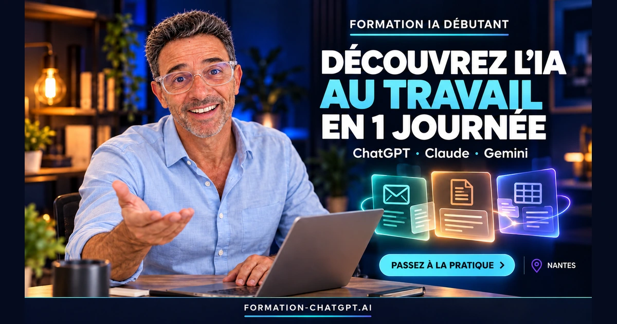 Formation IA débutant Nantes : Christophe Girard présente ChatGPT, Claude et Gemini
